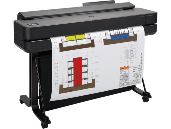 Широкоформатный принтер HP DesignJet T650 36",4color,2400x1200dpi,1Gb, 25spp A1 ,USB/GigEth/Wi-Fi,stand,media bin,rollfeed,sheetfeed,tray50 A3/A4 , autocutter,GL/2,RTL, repl. 5ZY62A/5HB10A 5HB10D#B19