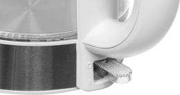 Чайник электрический Candy CK-301 1.8л. 2200Вт белый корпус: стекло/пластик