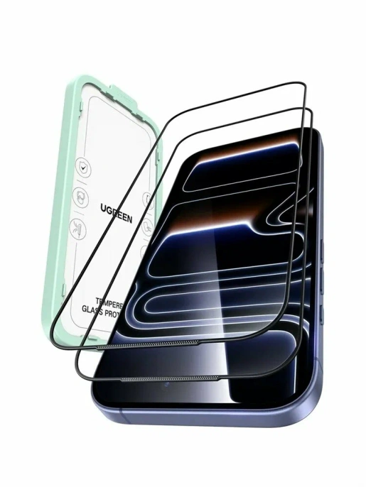 Защитное стекло UGREEN SP1147 95570 Screen Protector for iPhone 17 Pro Max 6,9" 2-Pack - Transparent (95570_)