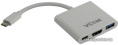 Конвертер VCOM CU427 USB-CM to HDMI+USB3.0+USB-C Adapter