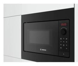 Встраиваемая микроволновая печь Bosch Serie 2 BFL523MB4, 20л, 800Вт, черный