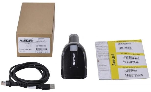 Сканер штрих-кода MERTECH 2410 Superlead 1D/2D проводное черный [4231]