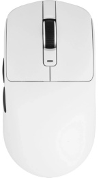 Мышь беспроводная Royal Kludge M3 Panda USB/2.4 GHz/Bluetooth полноразмерная, для ПК/для компьютеров Apple, проводная USB/проводная USB Type-C/беспроводная радио/Bluetooth, сенсор оптический 26000 dpi, 6 кнопок, колесо с нажатием, цвет: белый