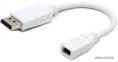 Cablexpert Переходник miniDisplayPort - DisplayPort, 20F/20M, длина 16см, белый A-mDPF-DPM-001-W