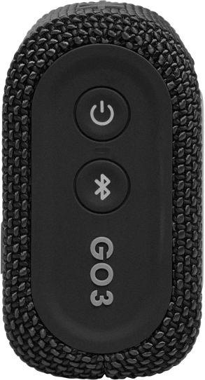 Колонка портативная JBL GO 3, 4.2Вт, черный [jblgo3blk]