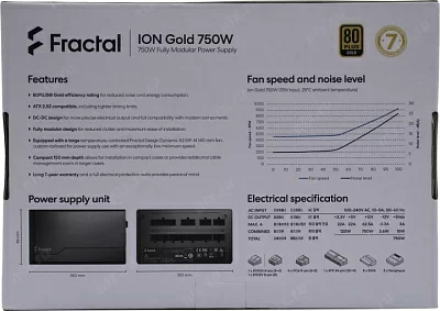 Блок питания Fractal Design FD-P-IA2G-750 Ion Gold 750W ATX (24+8+2x4+4x6/8пин) Cable Management
