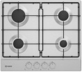 Газовая варочная панель Indesit THPM 641 IX/I, независимая, нержавеющая сталь 869890400130