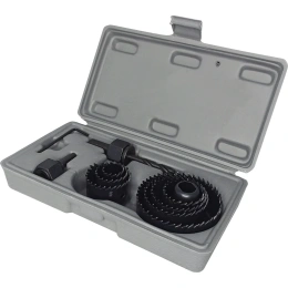 Набор кольцевых пил по дереву 19, 22, 29, 32, 38, 44, 51, 67 мм, 11 шт vertextools 0282-11