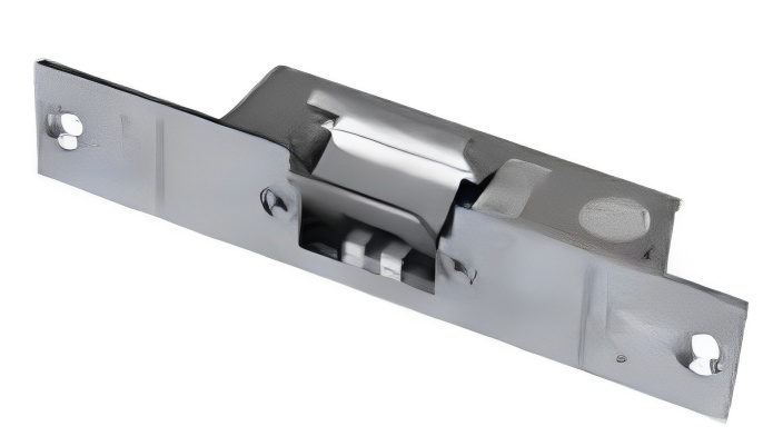 Электромеханический замок ZKTeco AL-131NC при подаче напряжения блокируется, рабочее напряжение: DC12V вход, рабочий ток: 240 мА, сила удержания: 400 кг