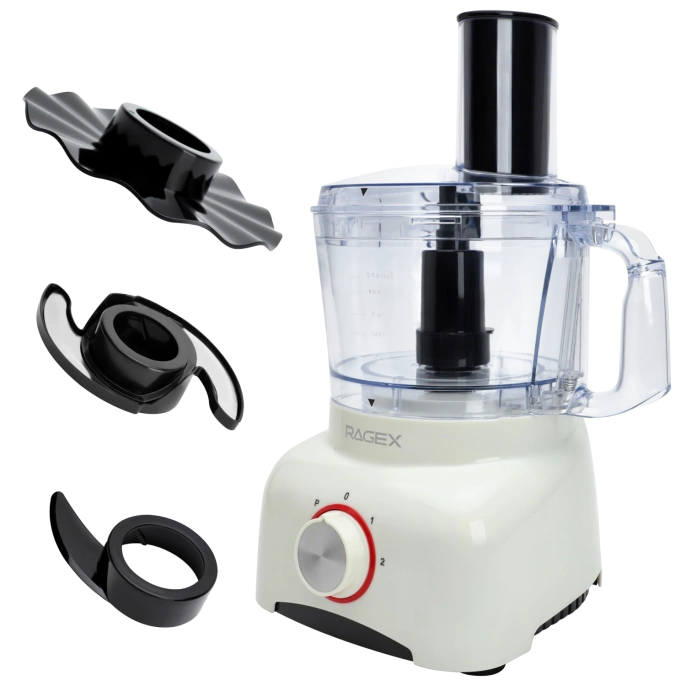 Кухонный комбайн 11 в 1 RAGEX R113, 1.2л, 600Вт, цвет: 105 зефирный