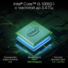 Ноутбук Digma Pro Fortis Core i3 1005G1 8Gb SSD512Gb Intel UHD Graphics 15.6" IPS FHD (1920x1080) Windows 11 Pro grey WiFi BT Cam 4250mAh (DN15P3-8DXW03)