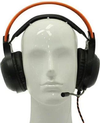 Наушники с микрофоном CANYON Nightfall CND-SGHS7 Black+Orange (7.1 шнур 2м USB с регулятором громкости)