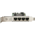 Сетевая карта Intel® Ethernet Server Adapter I350-T4, 4 x Gbit Ports RJ-45, PCI-E x4, iSCSI, NFS, VMDq I350T4V2