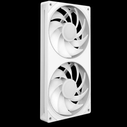 Кулер для корпуса ПК/ Case Cooler NZXT F240 RGB Core 120x120x25mm, 4-pin PWM, RGB, 75.12CFM, 30dBA, 2400RPM, White, Single-Frame RGB Fan Unit RF-U24HF-W1
