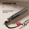 Выпрямитель для волос Polaris PHS 5012KT UltraSlim Digital Pro,  черный и розовый