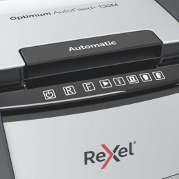 Уничтожитель бумаг Rexel Optimum AutoFeed 130M, с автоподачей, P-5, 2х15 мм, 130 лист. одновременно, 44л [2020130meu]