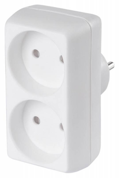 Сетевой разветвитель Buro BU-PS2-W, белый