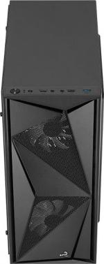 Корпус ATX Aerocool Glider Cosmo-G-BK-v1, Midi-Tower, без БП,  черный
