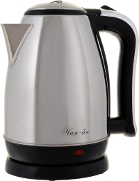 Чайник электрический Великие Реки Чая-3А 1.8л. 1500Вт серебристый корпус: металл