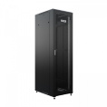 NTSS Шкаф напольный универсальный серверный NTSS R 18U 600х800мм, 4 профиля 19, двери перфорированная и перфорированная, боковые стенки съемные, регулируемые опоры, разобранный, черный RAL 9005 NTSS-R