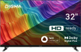 32" Телевизор Digma DM-LED32SBB32 HD, СМАРТ ТВ, YaOS, черный