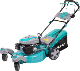 Газонокосилка бензиновая GPT GLM-Т5136SR роторная газонокосилка, самоходная, бензиновый двигатель, 3600 Вт, 5 л.с., ширина скашивания: 51 см 60 л