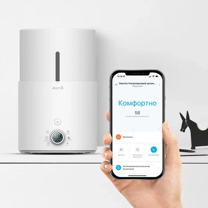 Увлажнитель воздуха ультразвуковой DEERMA DEM-SJS300W,  4.4л,  белый