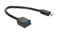 Кабель-адаптер/ Кабель-адаптер USB 3.1 Type-Cm -- USB 3.0 Af , OTG 1,5A , 5,0Gbps , 0,2m VCOM CU409