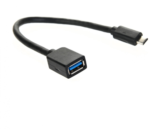Кабель-адаптер/ Кабель-адаптер USB 3.1 Type-Cm -- USB 3.0 Af , OTG 1,5A , 5,0Gbps , 0,2m VCOM CU409