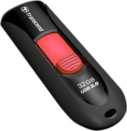 Флешка USB Transcend Jetflash 590 32ГБ, USB2.0, черный [ts32gjf590k]
