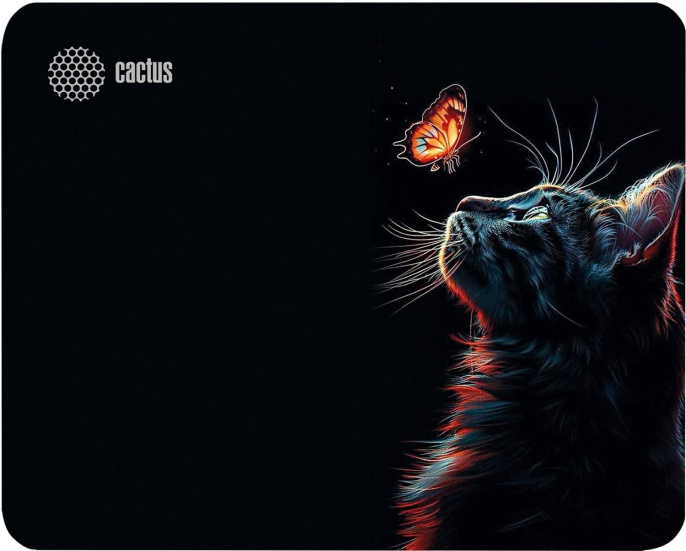 Коврик для мыши Cactus Night Cat 220x180x2мм (CS-MP-P12XS)