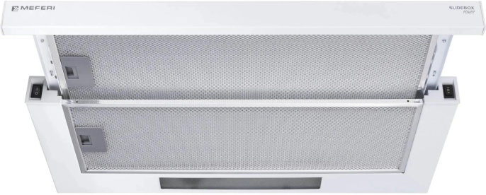 Вытяжка встраиваемая Meferi Power SLIDEBOX60WH белый управление: кнопочное 1 мотор