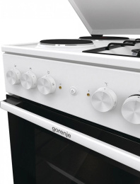 Плита Комбинированная Gorenje GK5A12WG белый металлическая крышка реш.сталь