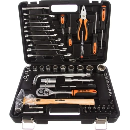 Набор инструмента АвтоDело 1/2" DR 1/4" DR 64 предмета 39860 13418