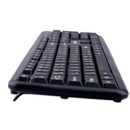 Комплект проводной клавиатура+мышь Гарнизон GKS-122, 104кл+3кн, 1000 DPI, 1.8м, черный