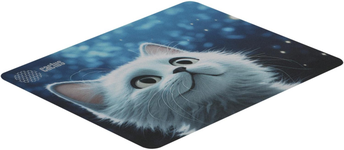 Коврик для мыши Cactus White Cat 220x180x2мм CS-MPC-P06XS