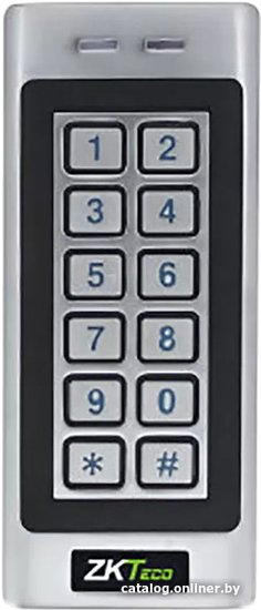 Терминал контроля доступа ZKTeco MK-V[IC] память RFID карт/учетных записей: 1000, MIFARE 13,56 МГц , IP66, Wiegand 26/34, 1 реле, 1 датчик двери, 1 кнопка выхода, 1
