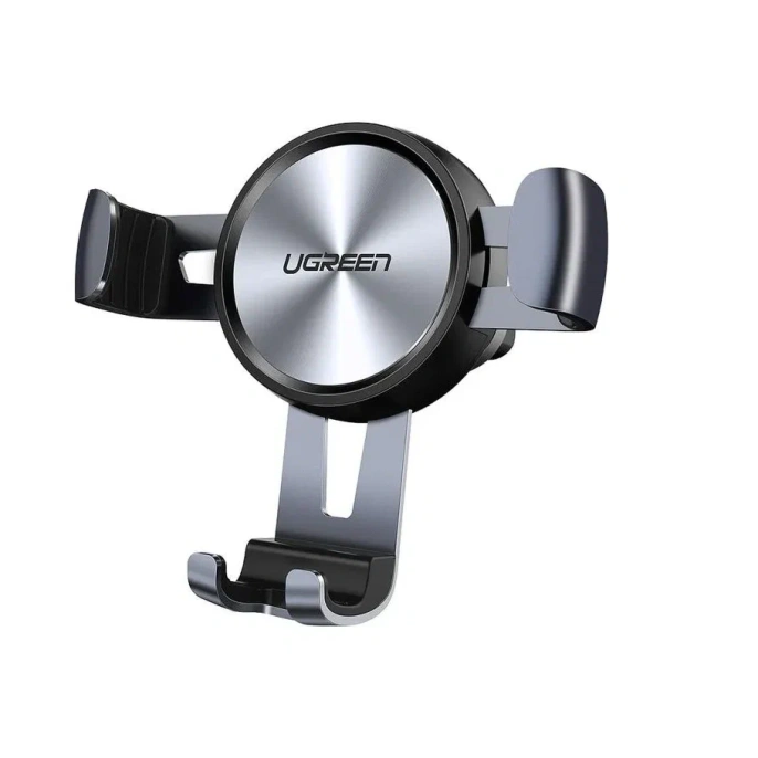 Подставка-держатель UGREEN LP130 (50564) Gravity Drive Air Vent Mount Phone Holder на вентиляционную решетку автомобиля. Цвет: серый космос