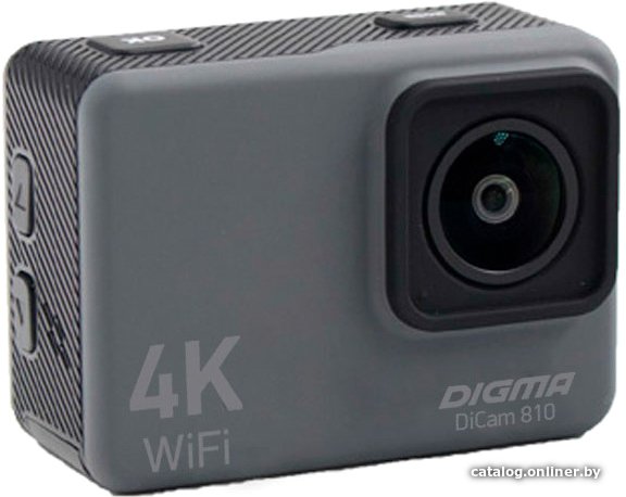 Экшн-камера Digma DiCam 810 серый