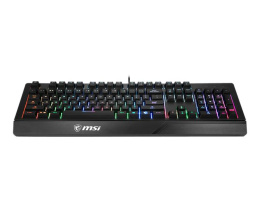 Клавиатура MSI Vigor GK20 RU черный USB Multimedia for gamer LED (подставка для запястий) (S11-04RU230-CLA)