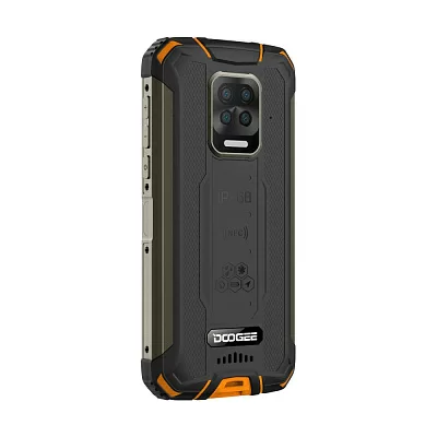 Смартфон Doogee Doogee S35 Fire Orange, 5.71” 720 x 1520 пикселей, 4 x Cortex - A53 1.8 ГГц+4 x Cortex -A73 1.5 ГГЦ, 8 Core, 4GB RAM, 64GB, up to 256GB flash, 16 МП+8МП+ 8 МП + 2 МП/16Mpix, 2 Sim, 2G, 3G, LTE, BT, Wi-Fi, NFC, GPS, Type-C, 10050 мА·ч, Andr