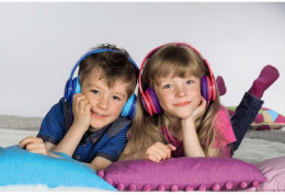 Наушники мониторные Hama Blink`n Kids 1.2м розовый проводные оголовье 00135664