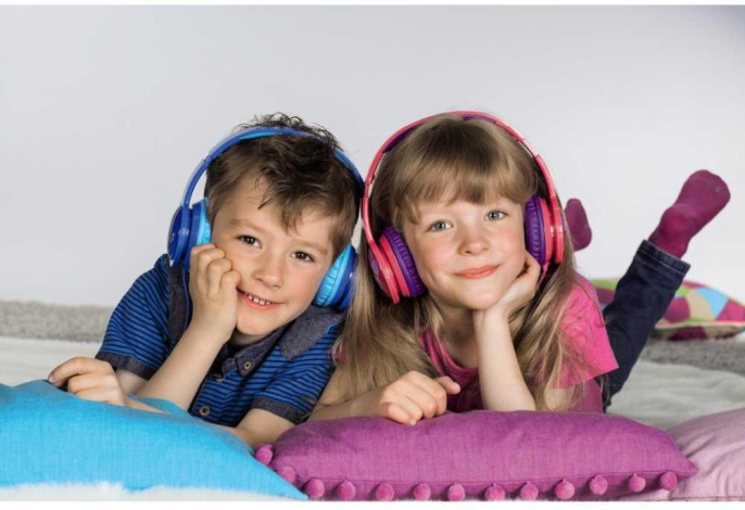 Наушники мониторные Hama Blink`n Kids 1.2м розовый проводные оголовье 00135664