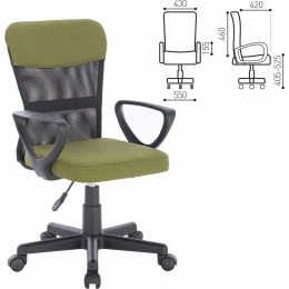 Компьютерное офисное кресло BRABIX Jet MG-315, с подлокотниками, сетка 531841