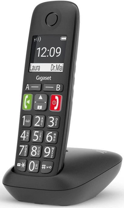Р/Телефон Dect Gigaset E290 черный АОН