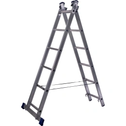 Лестница двухсекционная универсальная STAIRS 6 ступеней AL206