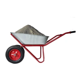 Строительная тачка с пневмоколесом БИЗОН двухколесная, 90 л, 200 кг 13813