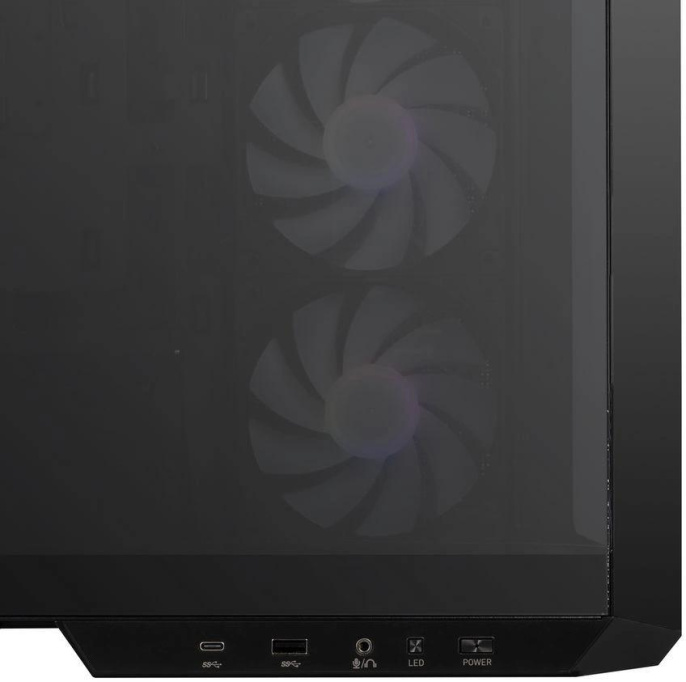 Корпус MSI MAG Pano M100R PZ черный без БП mATX 3x120mm 4x140mm 1xUSB3.1 audio CardReader AirDuct bott PSU