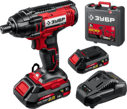 Гайковерт Зубр ГВЛ-255-22 аккум. патрон:шестигр.1/4" кейс в комплекте