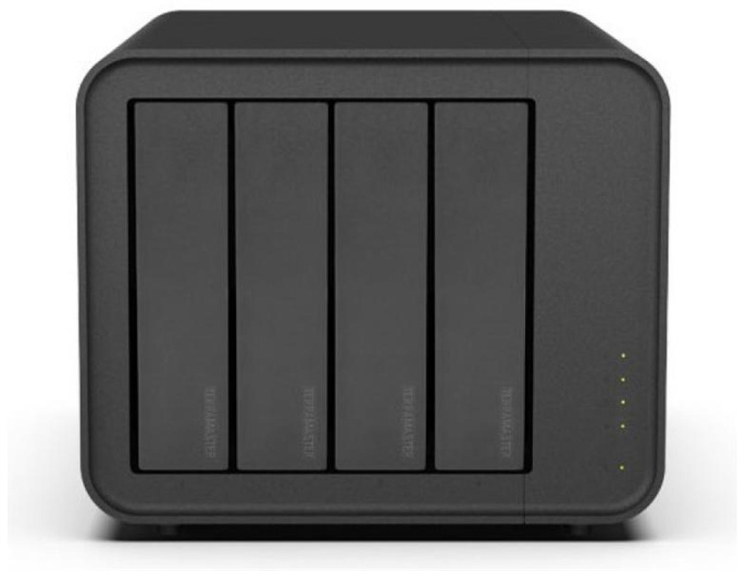 Система хранения данных TerraMaster F4-212 tower NAS QC 1,7Ghz/2Gb/TRAID,JBOD,RAID0,1,10,5,6/up to 4 HS SATA 3,5' or 2,5' /2xUSB/1xGbE RJ-45/iSCSI/1xPS/1YW F4-212-2G